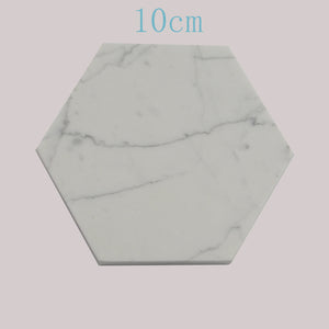 Hexagonal Marble Coasters