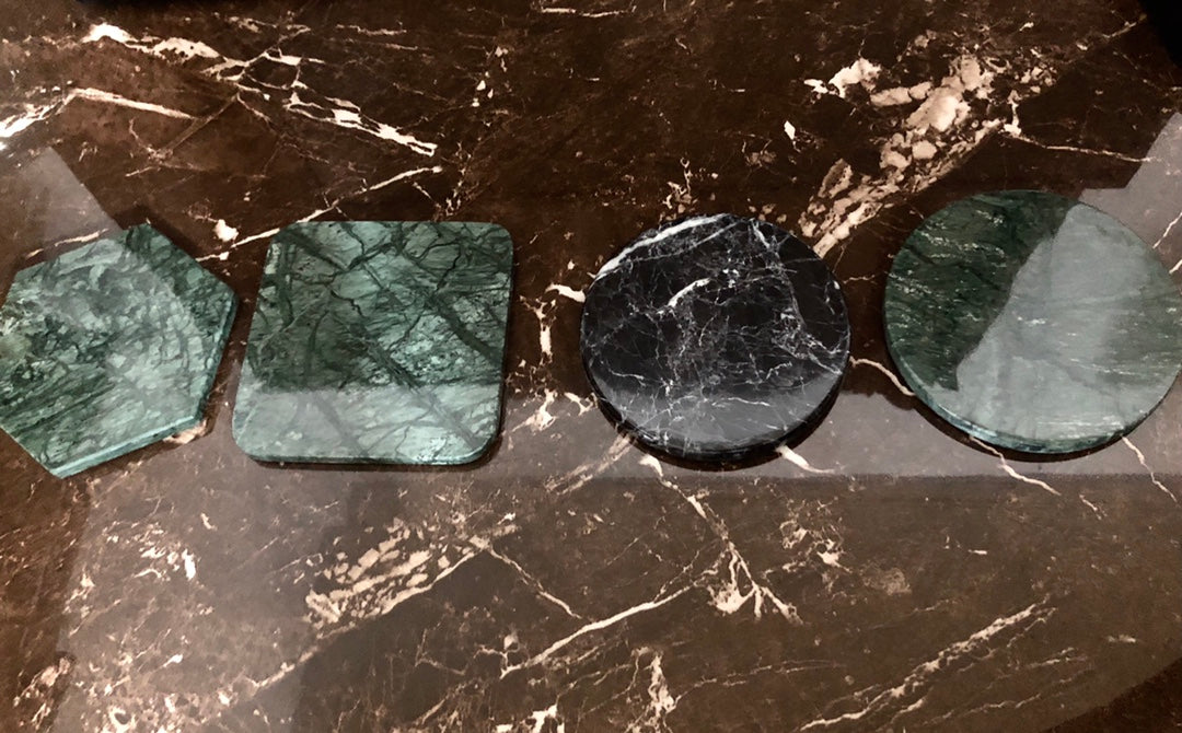 Hexagonal Marble Coasters